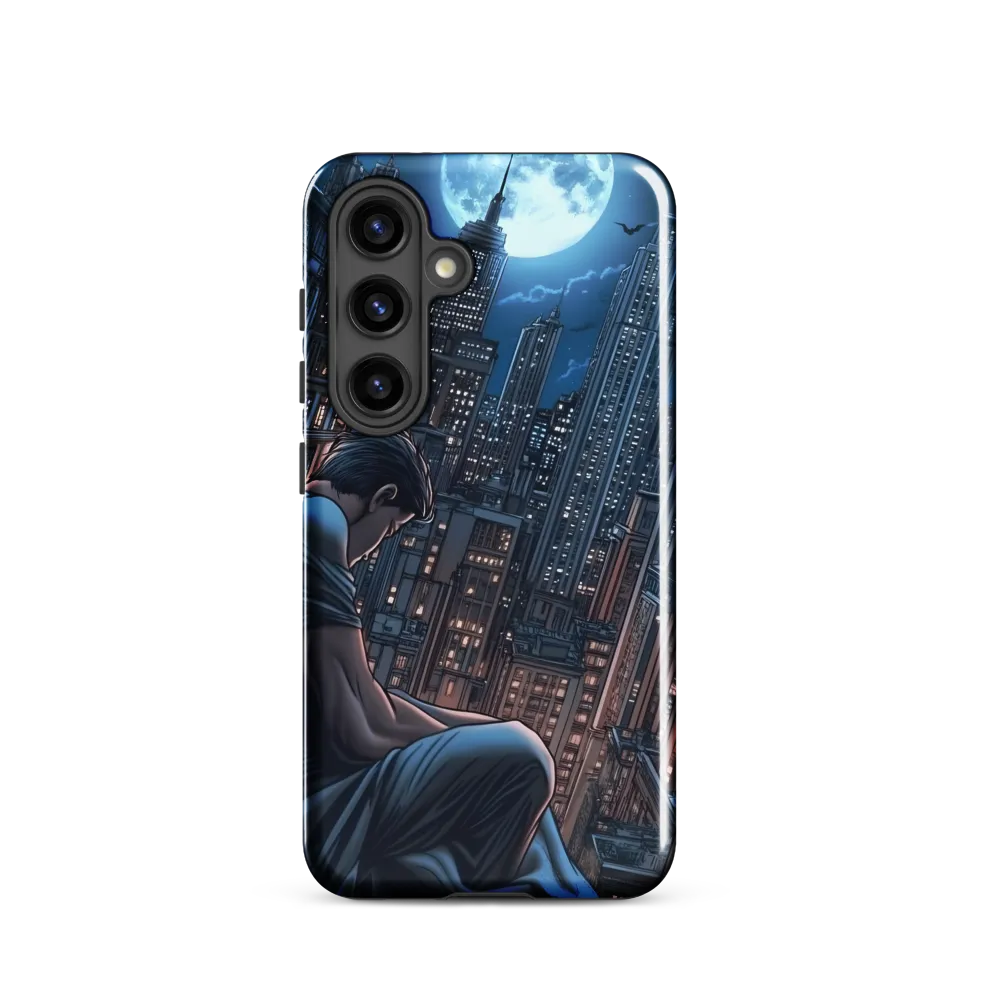 Reflections of a City Under the Moon