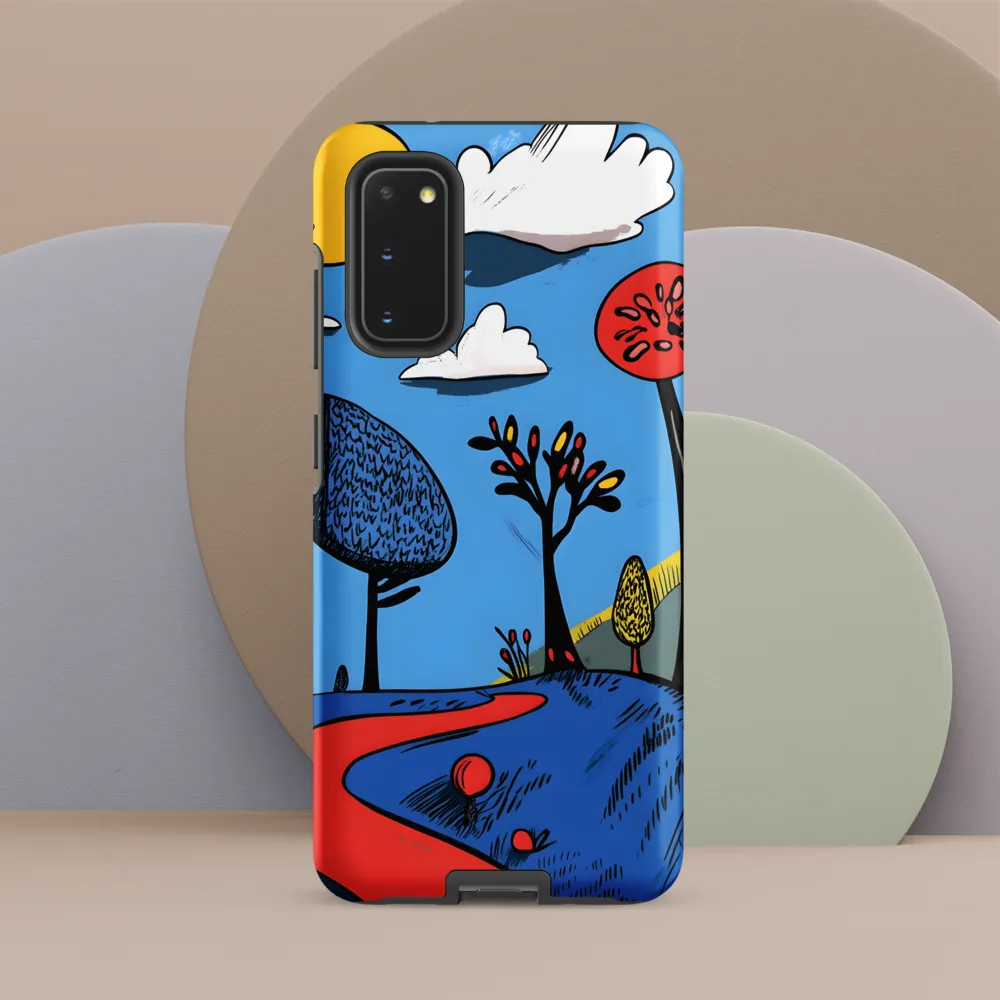 Whimsical Pathways Through a Colorful Landscape