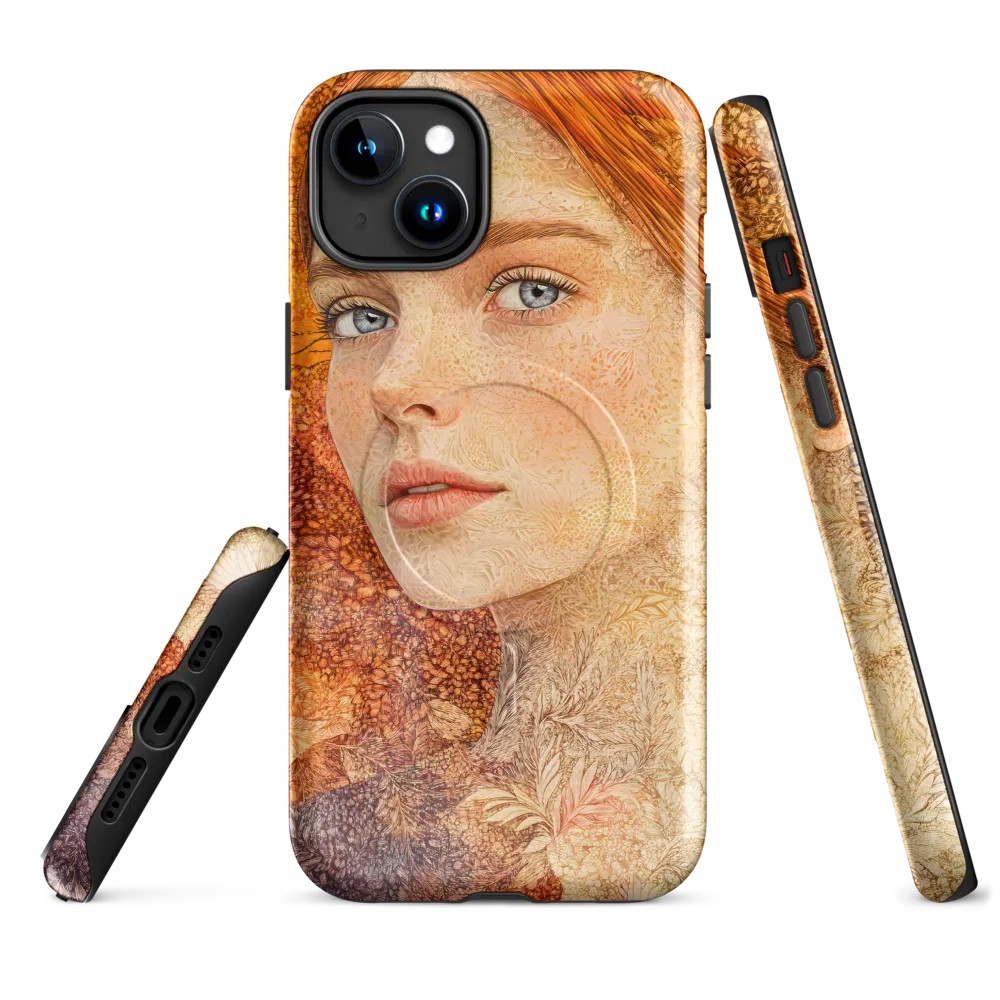 Embracing Autumn's Glow | Phone Case |  15 Plus | MagSafe® Tough Case | Glossy