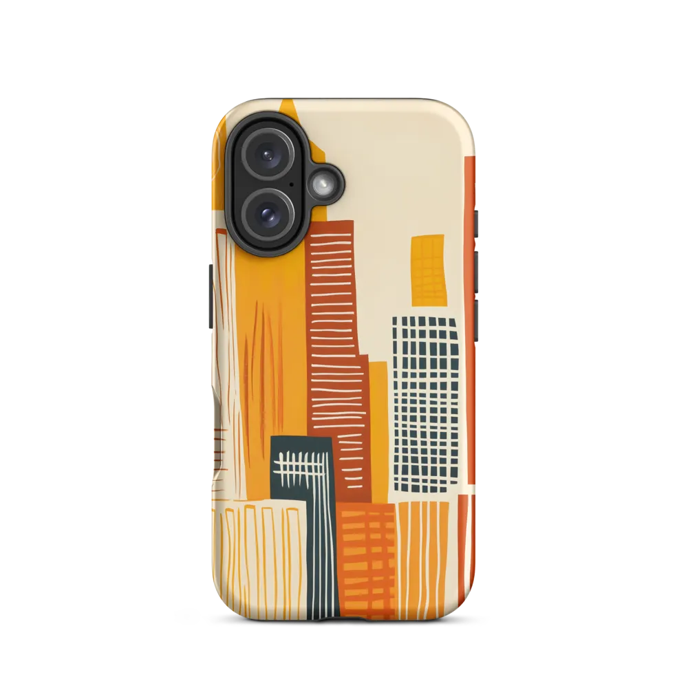 Urban Melodies: A Modern Cityscape | Phone Case |  16 | Tough Case | Matte