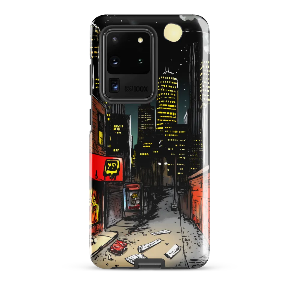 Nocturnal Cityscape: The Hidden Alley | Phone Case |  S20 Ultra | Tough Case | Glossy