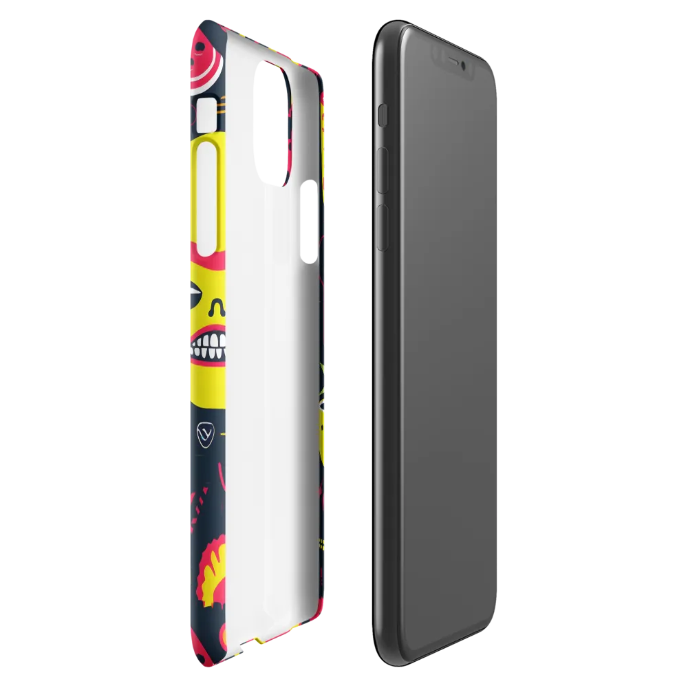 Neon Revelry: A Quirky Exploration of Modern Pop Art | Phone Case |  11 Pro Max | Snap Case | Glossy