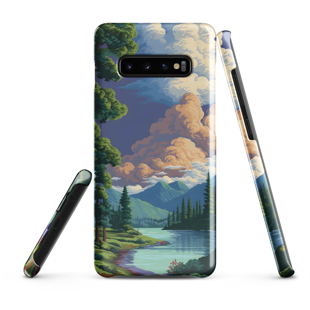 Serenity in Nature: A Lush Landscape | Phone Case |  S10 Plus | Snap Case | Glossy