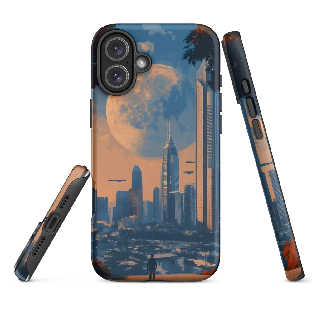 Observation Point — Moon over the Neo‑Metropolis