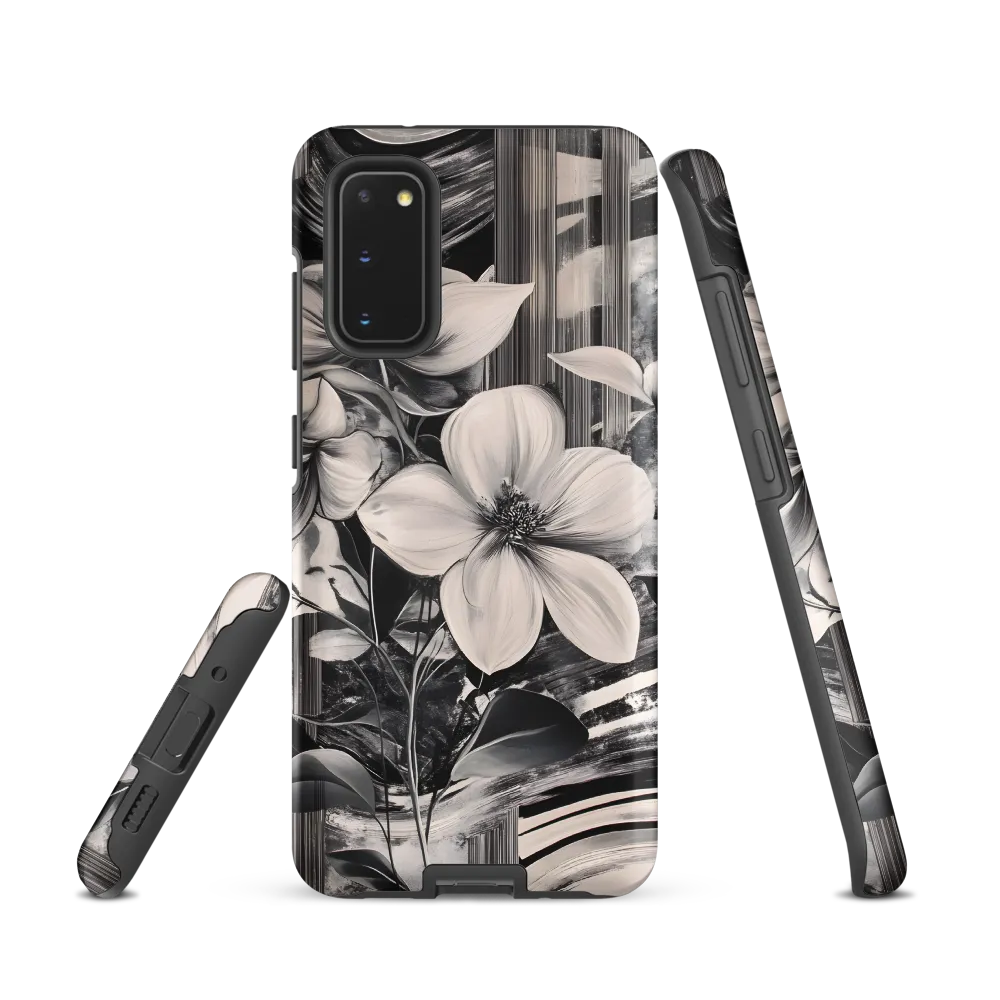 Ethereal Bloom: A Dance of Monochromes