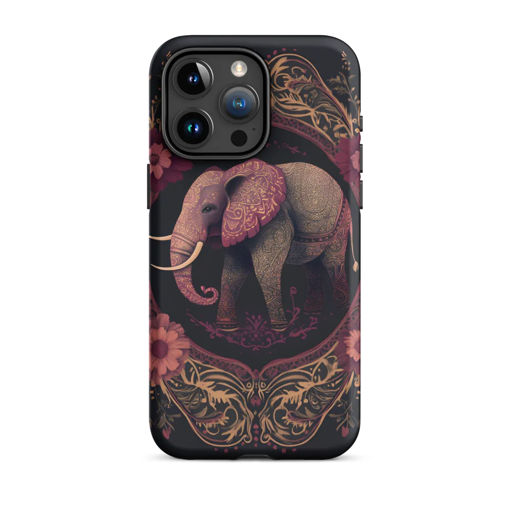 Regal Reverie: The Ornate Elephant | Phone Case |  15 Pro Max | Tough Case | Matte