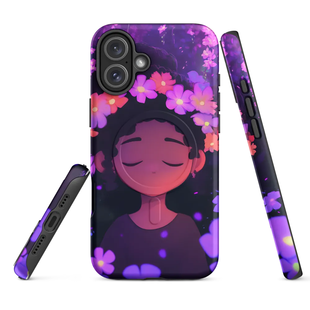 Serene Blossoms | Phone Case |  16 Plus | MagSafe® Tough Case | Matte