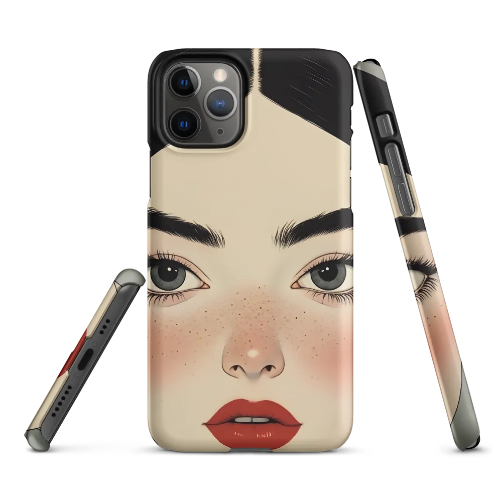 Serenity Captured: A Modern Portrait | Phone Case |  11 Pro | Snap Case | Matte
