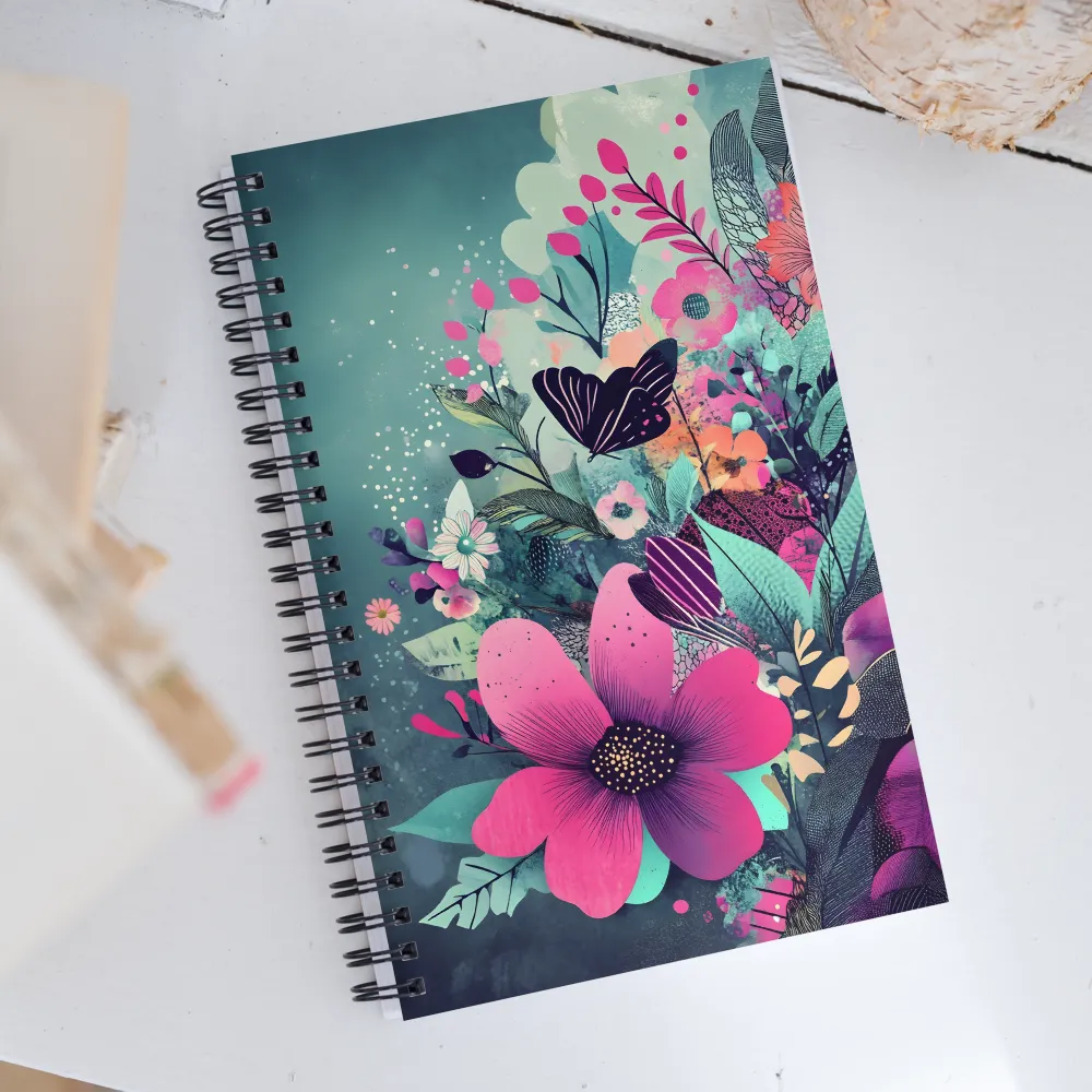 Whimsical Garden Symphony | Spiral Notebook