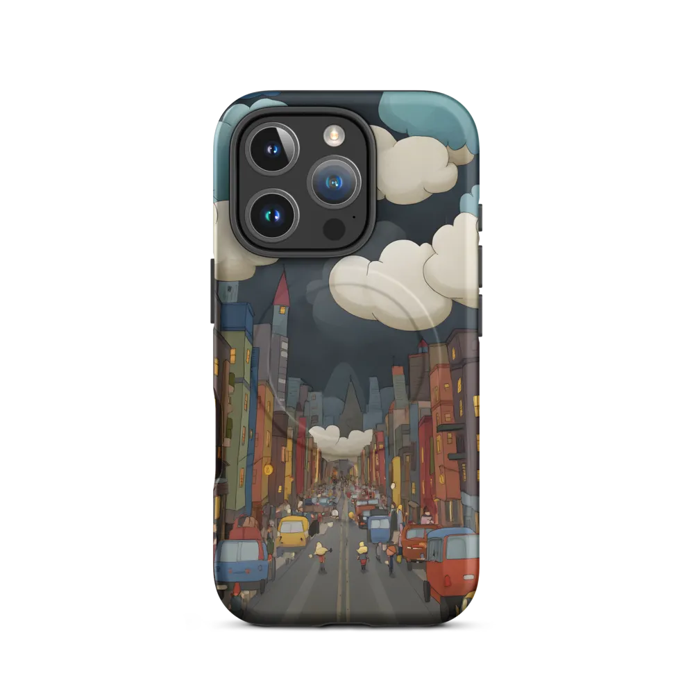 Urban Symphony: A City Awakens at Dusk | Phone Case |  16 Pro | MagSafe® Tough Case | Matte