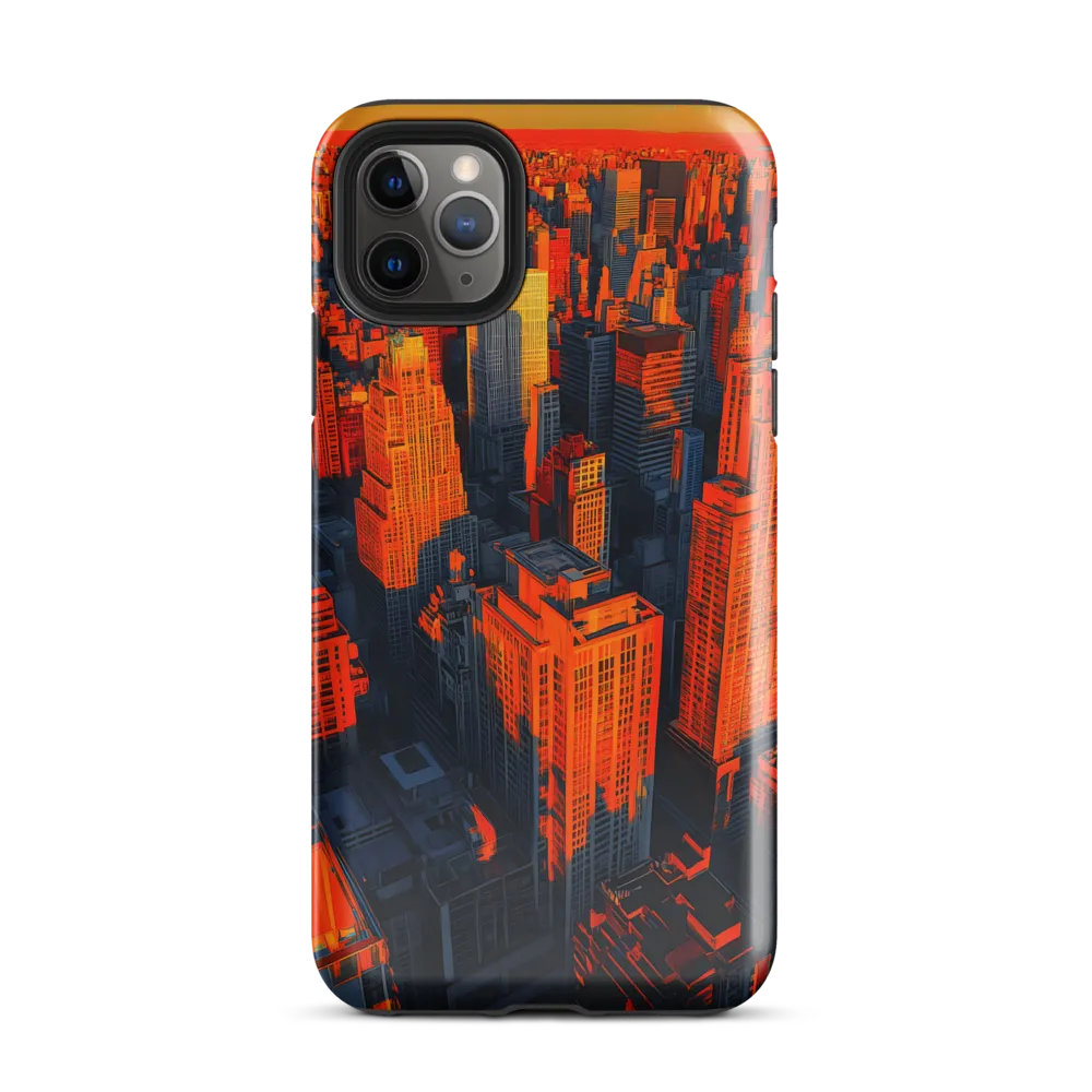 Urban Dawn: A Digital Ode to Skyscrapers | Phone Case |  11 Pro Max | Tough Case | Glossy