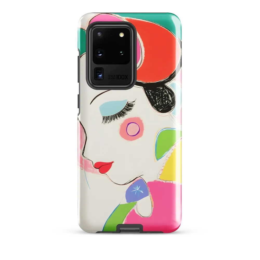 Whimsical Portrait in Colorful Abstraction
