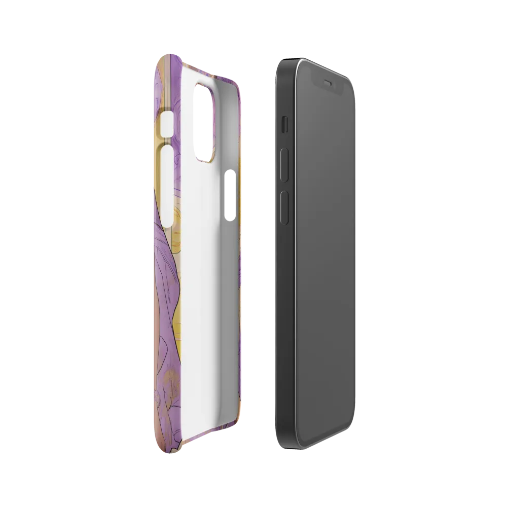 Elegance in Floral Harmony | Phone Case |  12 Mini | Snap Case | Glossy