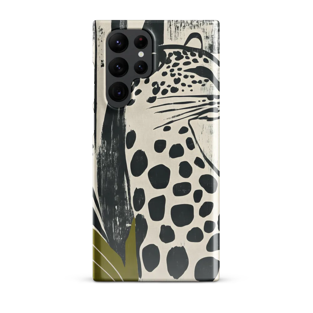 Leopard in Silhouette: A Modern Appeal | Phone Case |  S22 Ultra | Snap Case | Glossy