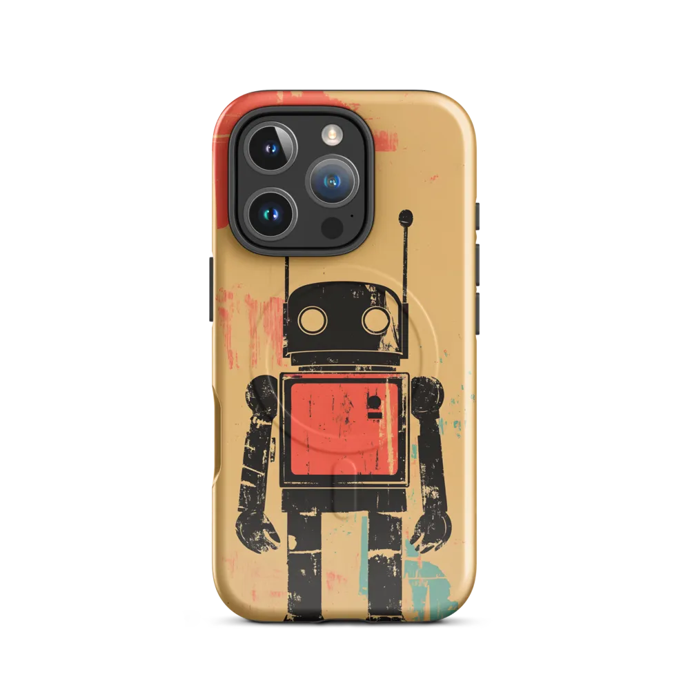 The Retro Robot | Phone Case |  16 Pro | MagSafe® Tough Case | Glossy