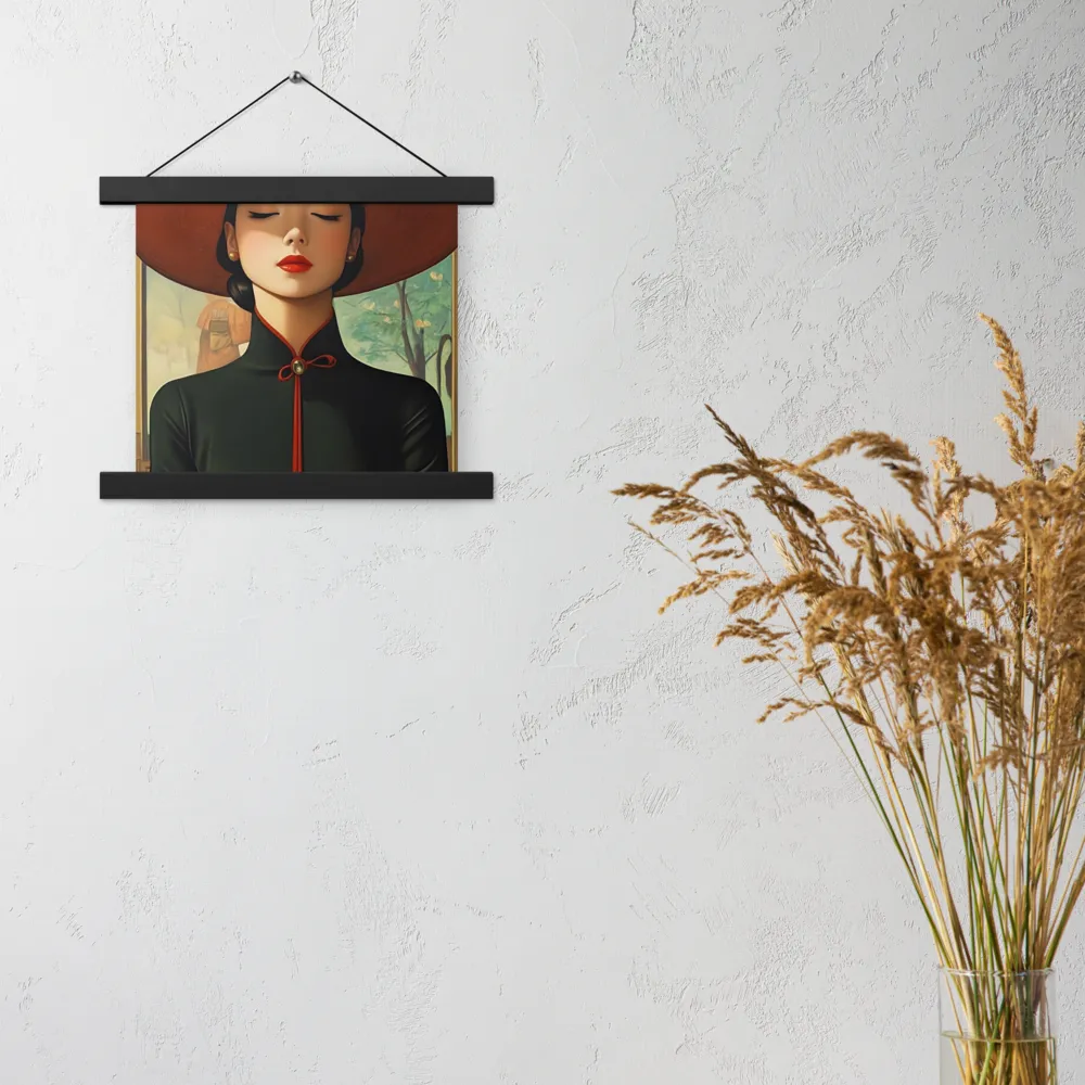 Elegance in Tranquility | Poster With Black Wood Hanger | 10″×10″