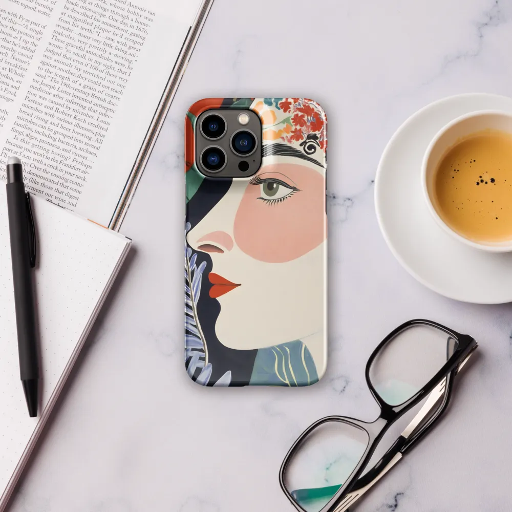 Floral Serenade: A Modern Portrait