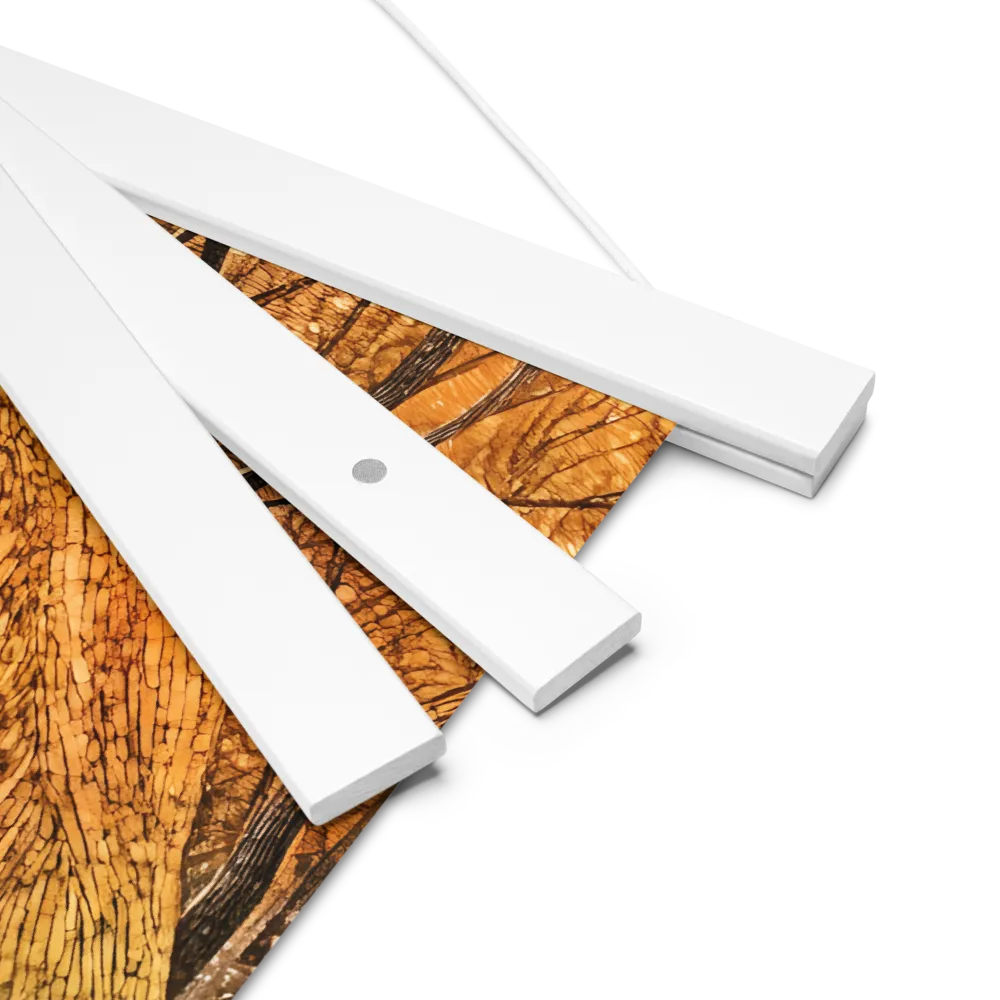 Embrace of Autumn | Poster With White Wood Hanger | 14″×14″
