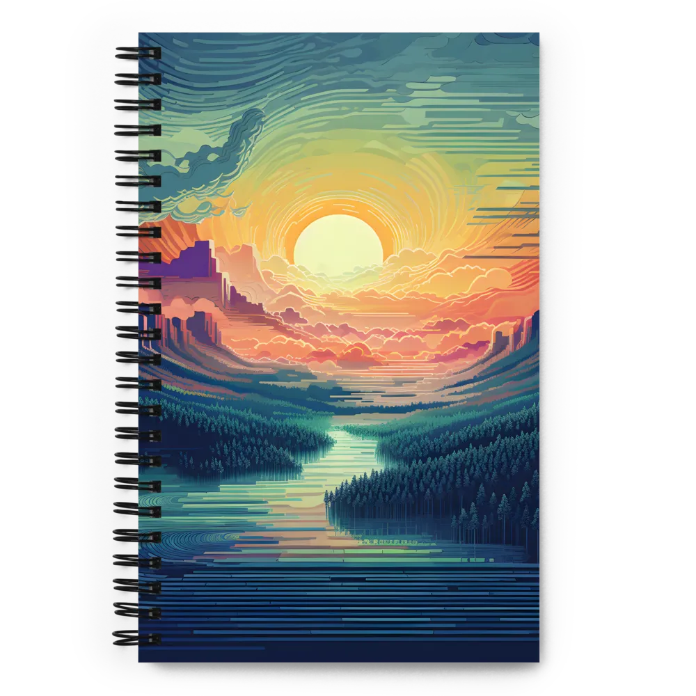 Elysium at Dusk | Spiral Notebook