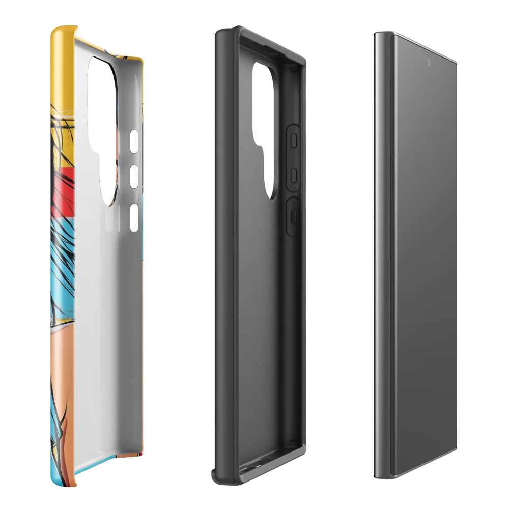 Vibrant Portrait of Modern Youth | Phone Case |  S23 Ultra | Tough Case | Glossy