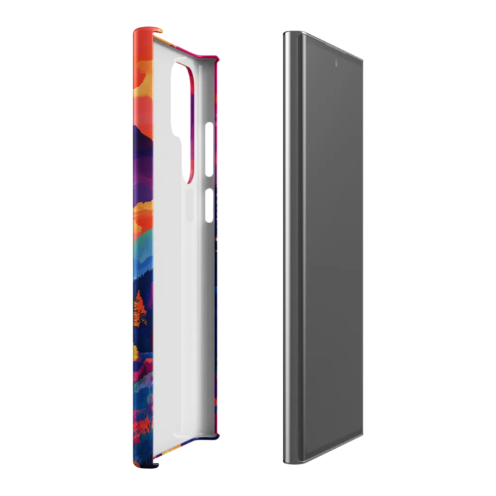 Radiant Serenity: A Surreal Landscape | Phone Case |  S22 Ultra | Snap Case | Matte