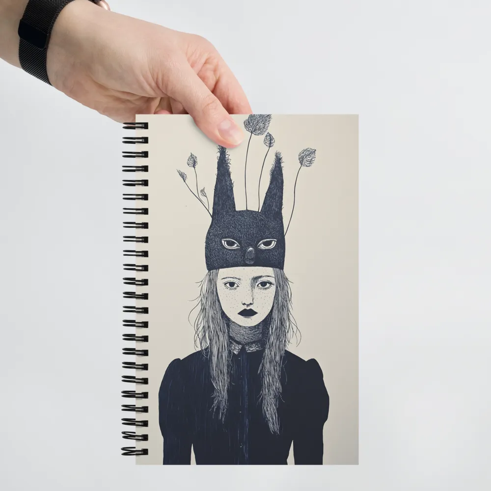 The Enigmatic Mask | Spiral Notebook