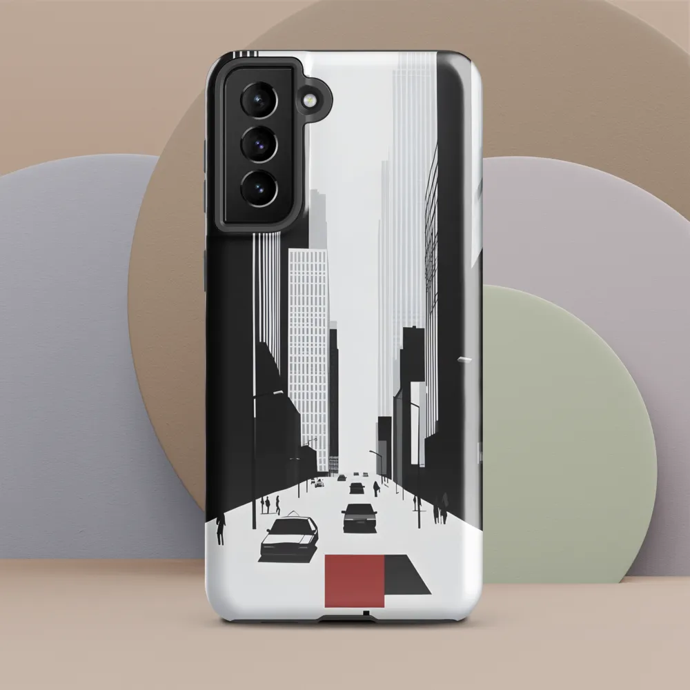 Urban Solitude: A Minimalistic Cityscape