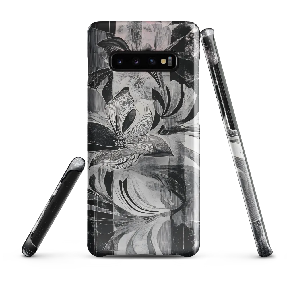 Floral Fusion in Monochrome | Phone Case |  S10 Plus | Snap Case | Glossy