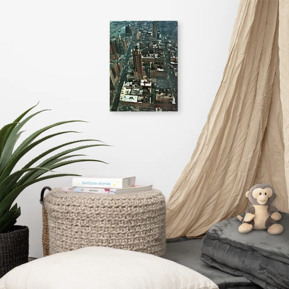 Aerial Symphony of Urban Life | Canvas | 12″×16″