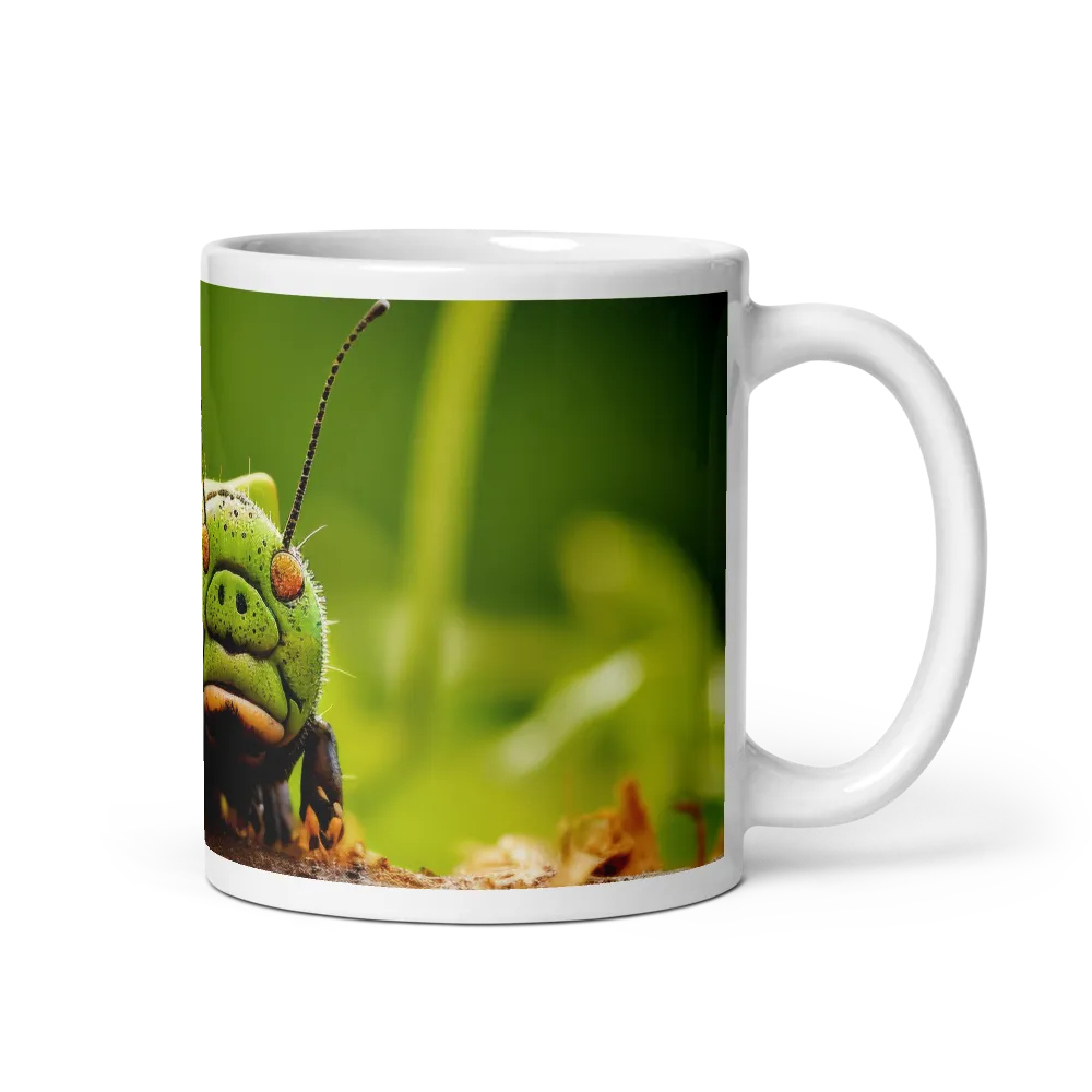 A Caterpillar's Luminous Journey | Mug with White inside | 11 oz