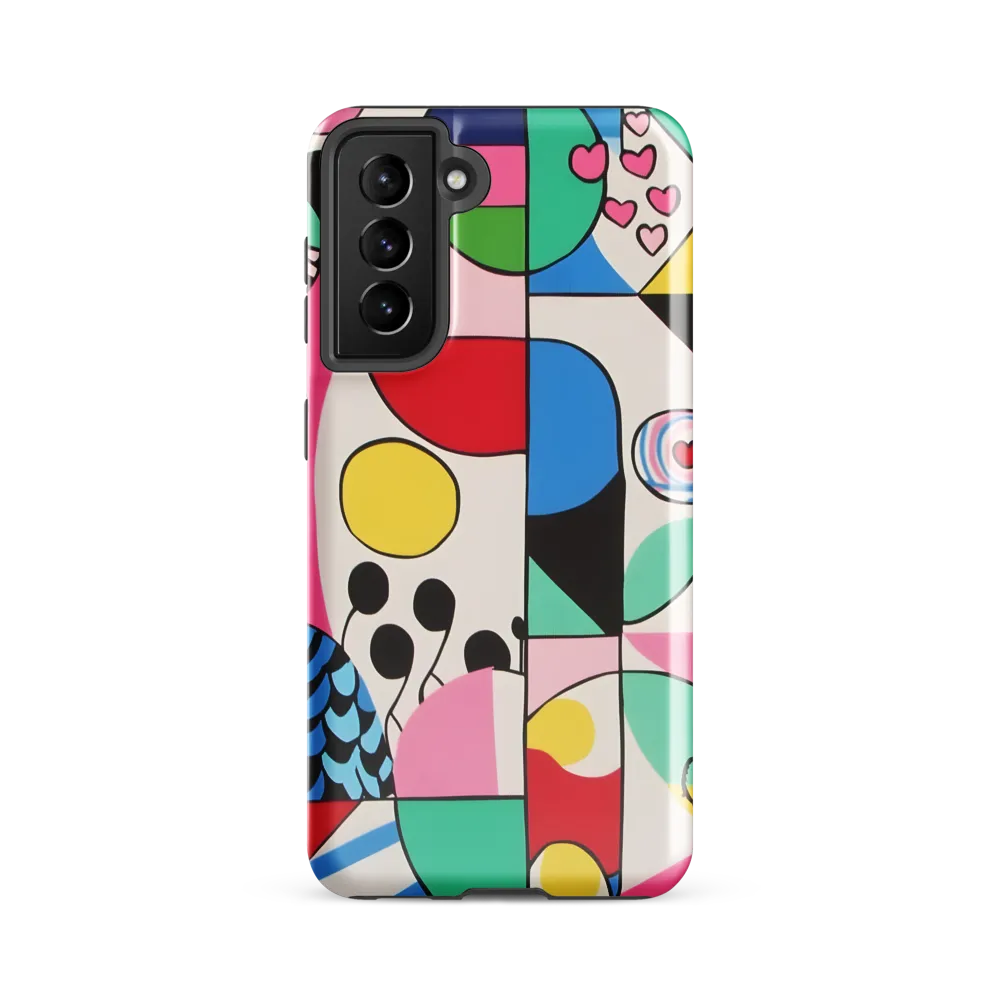 Dynamic Interplay of Shapes | Phone Case |  S21 FE | Tough Case | Glossy