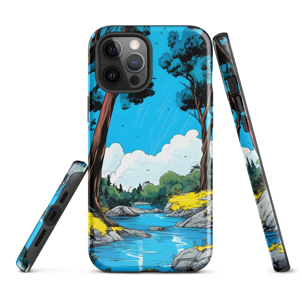Tranquil River in a Comic Landscape