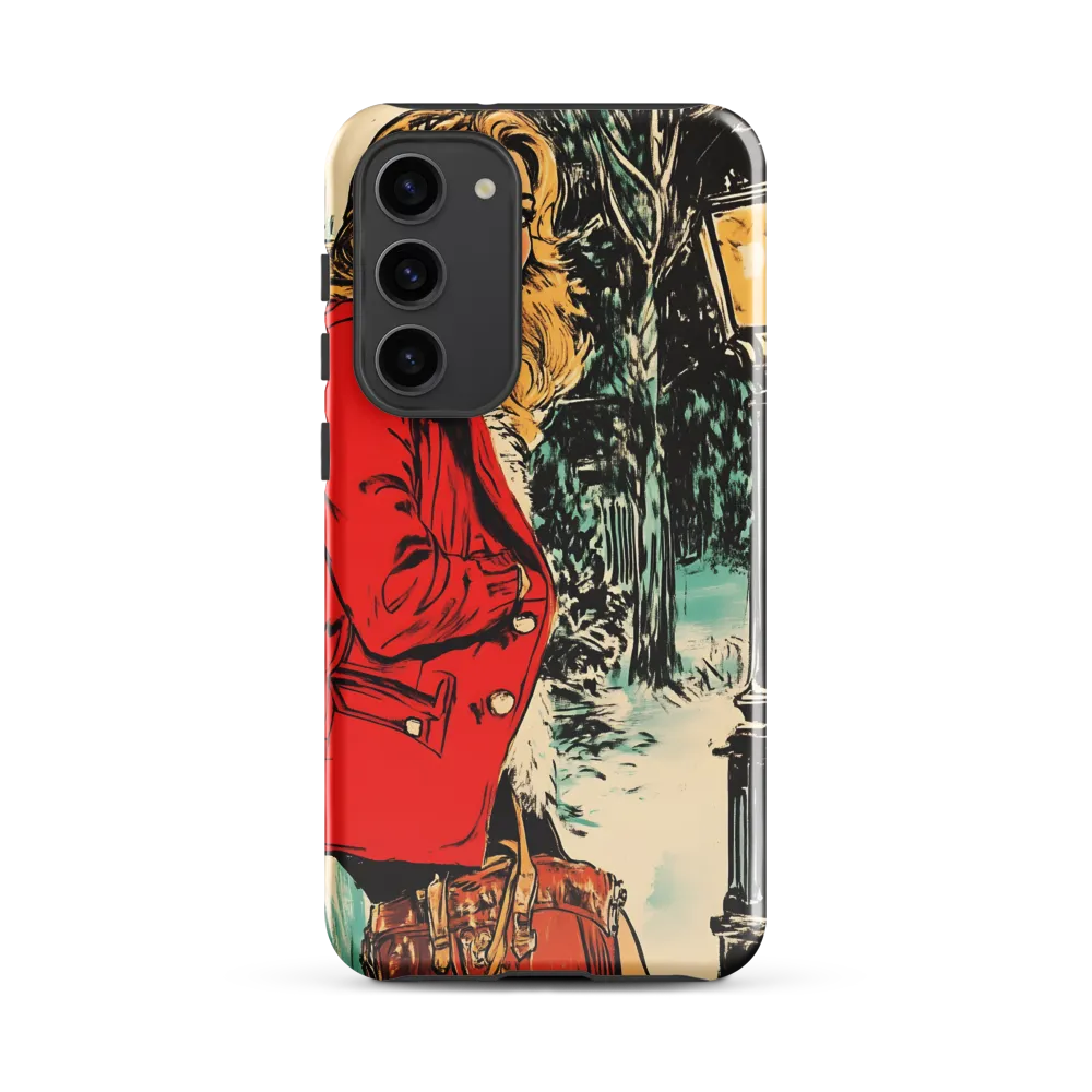 Winter Glamour in Red | Phone Case |  S23 Plus | Tough Case | Glossy