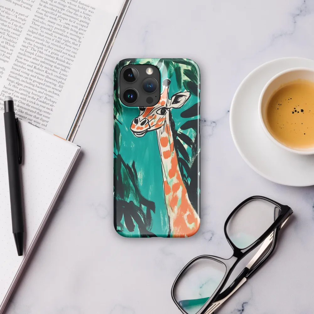 Curious Giraffe in Lush Greenery | Phone Case |  16 Pro Max | Snap Case | Glossy