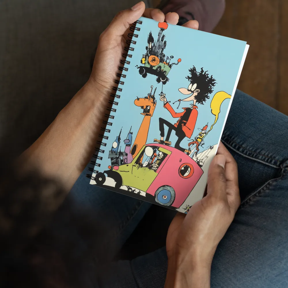 Whimsical Urban Adventure | Spiral Notebook