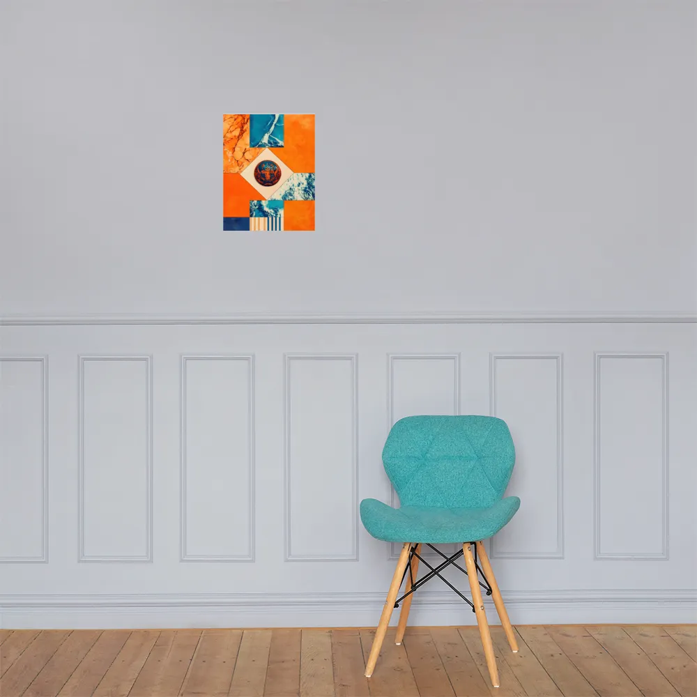 Harmonious Encounters: Abstract Geometry | Poster | 11″×14″