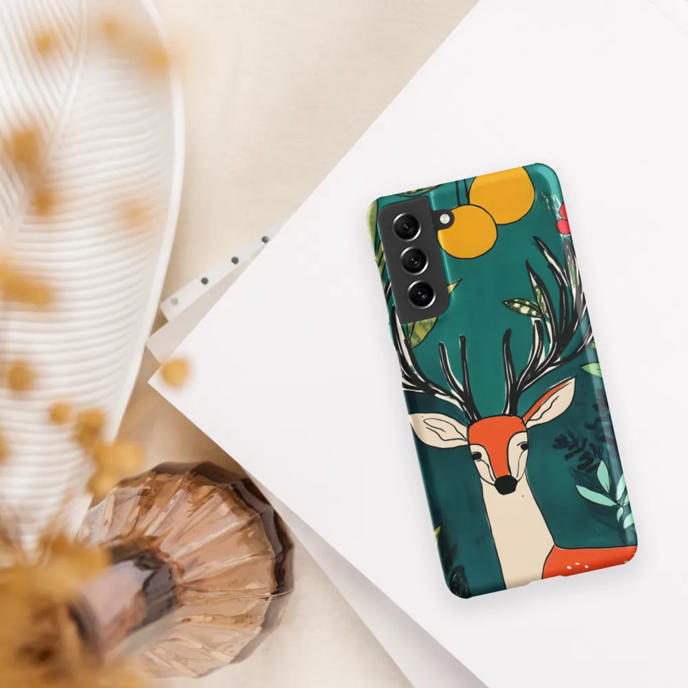Nature's Embrace: The Majestic Deer | Phone Case |  S21 | Snap Case | Matte