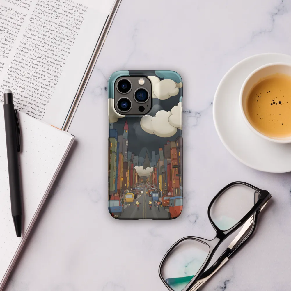 Urban Symphony: A City Awakens at Dusk | Phone Case |  14 Pro | Snap Case | Matte