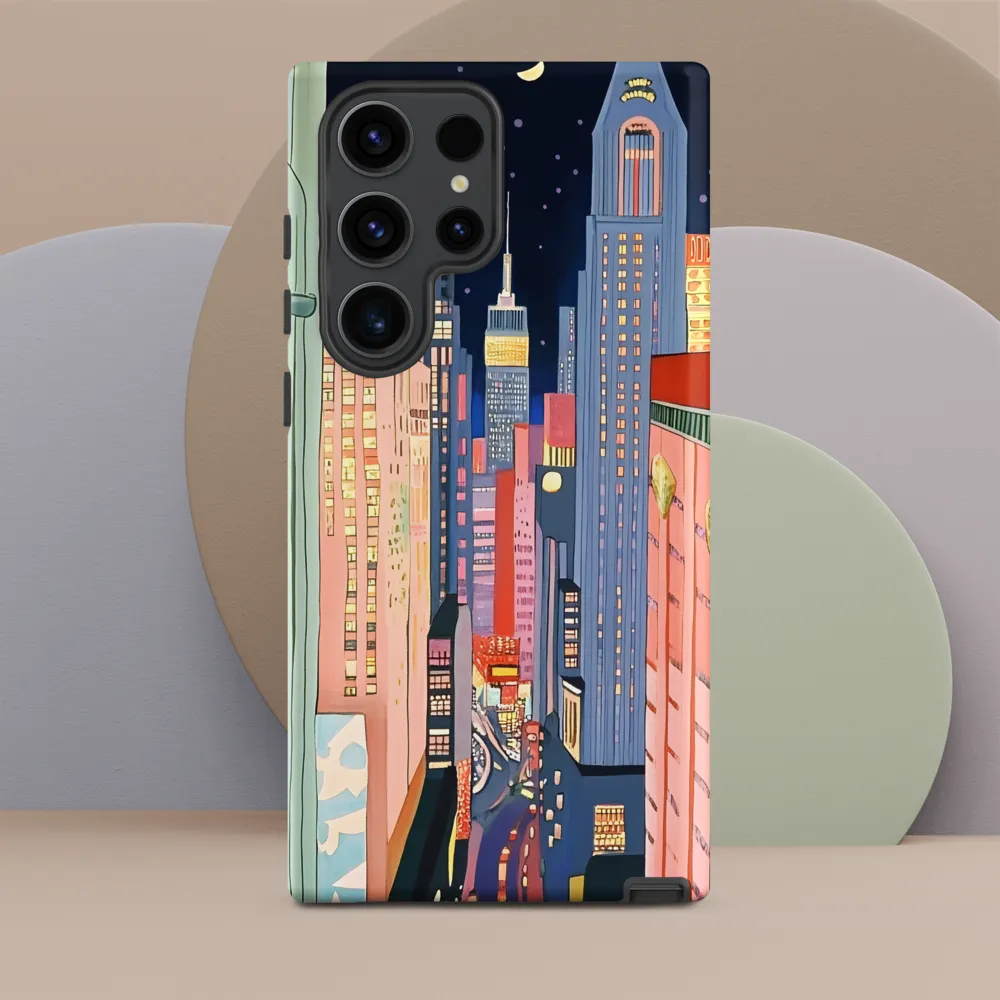 Urban Dreamscape: A Pop Art Night | Phone Case |  S23 Ultra | Tough Case | Matte