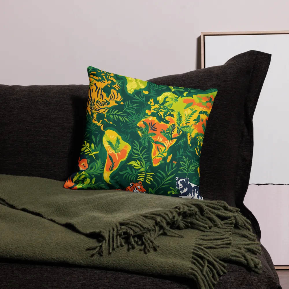 Nature's Tapestry: A World Interwoven | Pillow & Pillow Case | Multiple Sizes