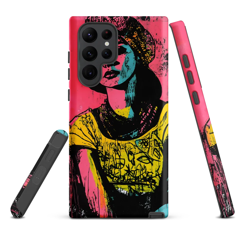 Urban Elegance: A Graffiti Portrait