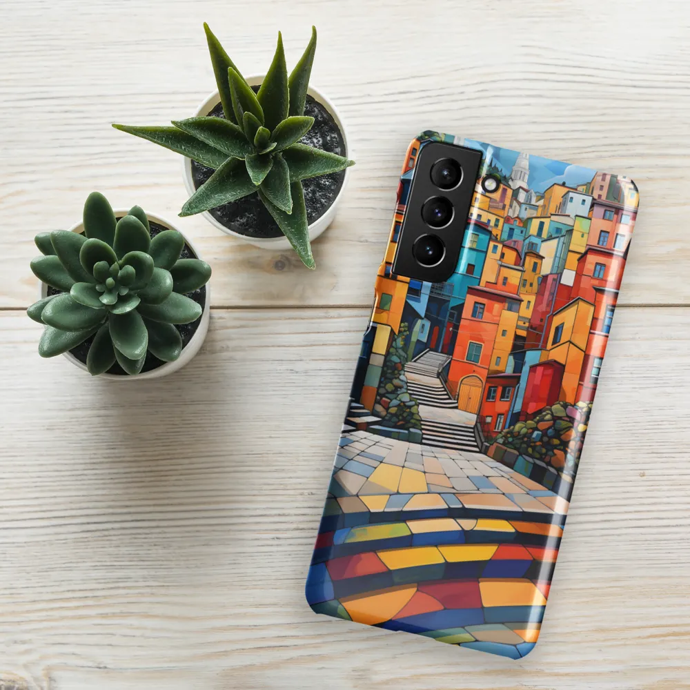 Vibrant Village: A Cubist Journey