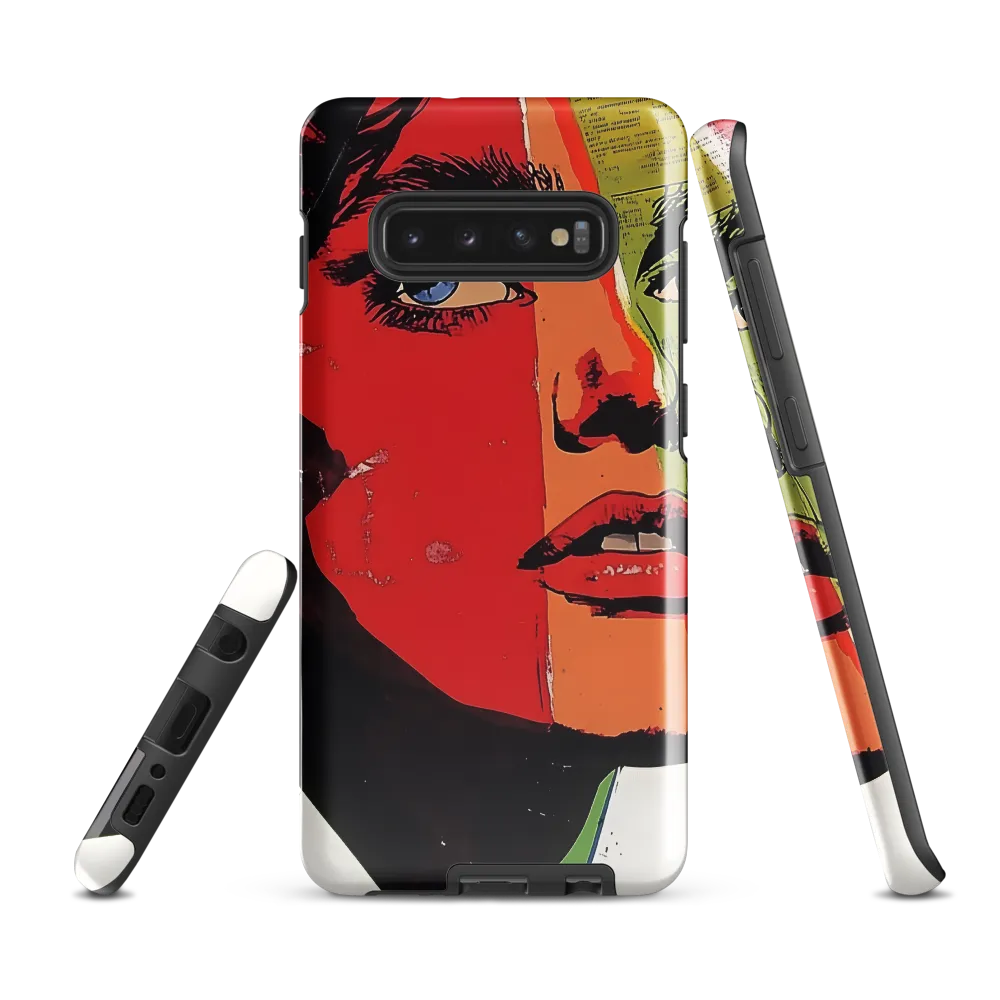 Vibrant Expressions: A Pop Art Portrait | Phone Case |  S10 Plus | Tough Case | Glossy