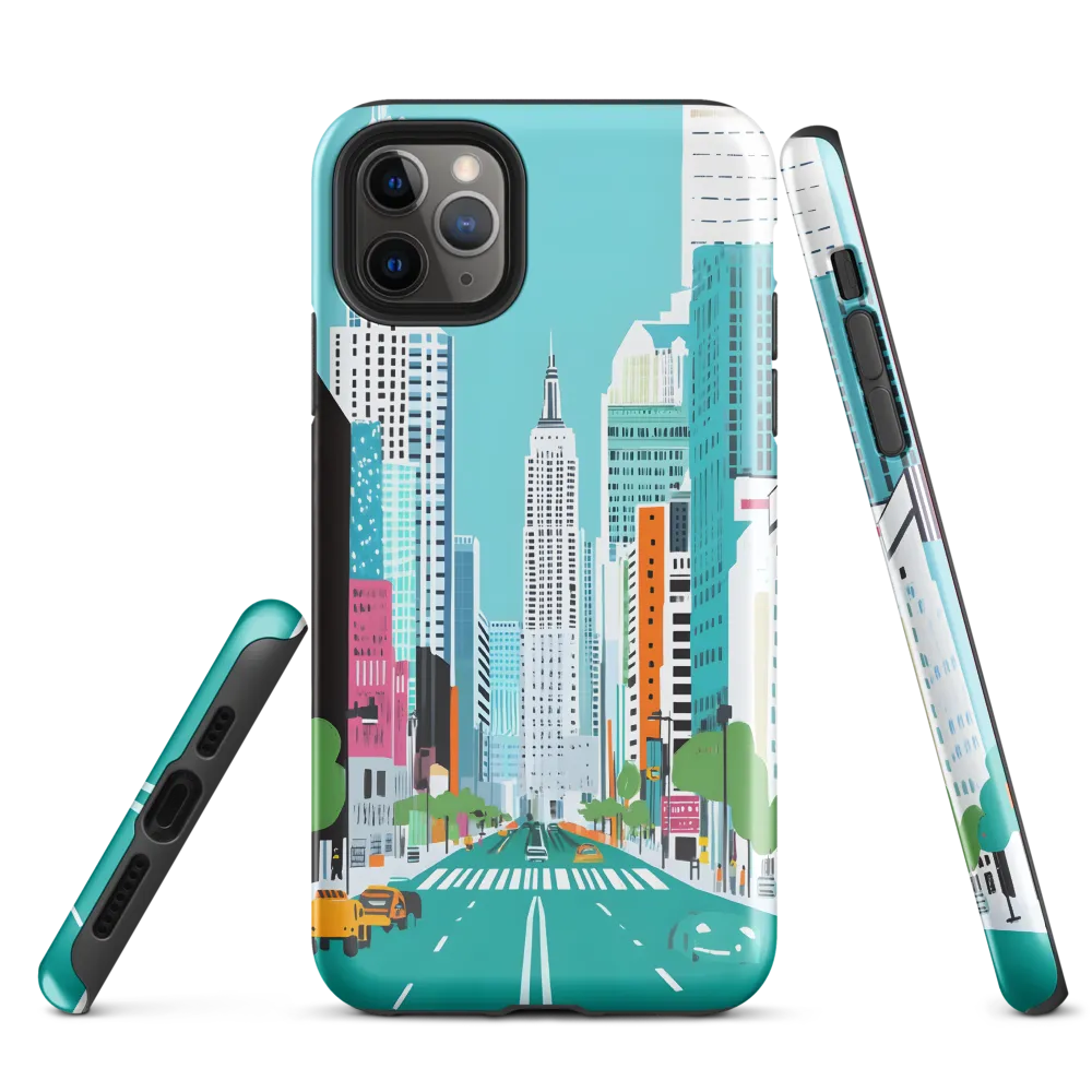 Urban Symphony: A Modern Cityscape | Phone Case |  11 Pro Max | Tough Case | Glossy