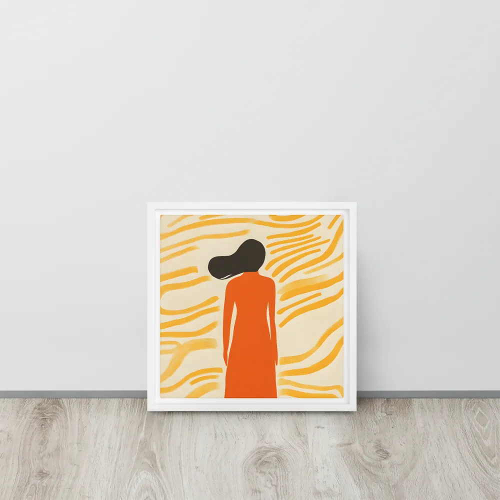 Connection to Serenity | Canvas with White Frame | 12″×12″