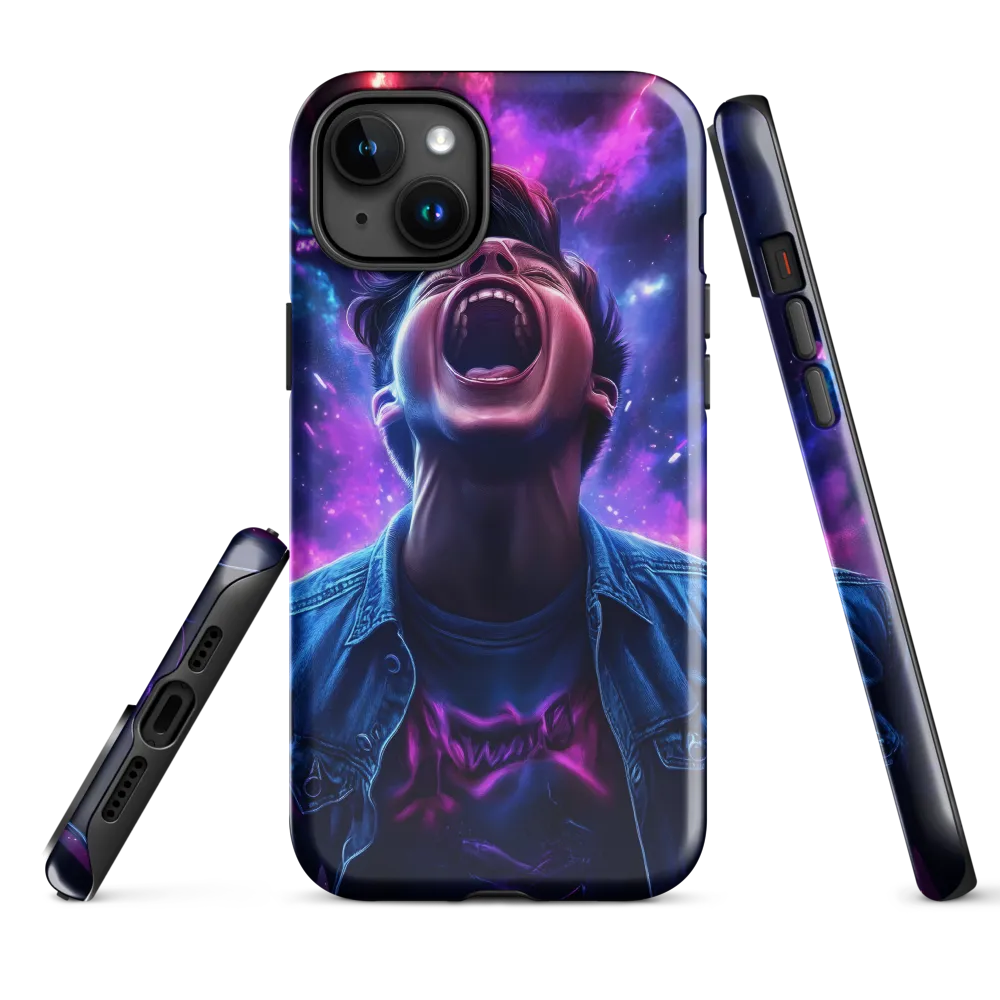 Cosmic Scream | Phone Case |  15 Plus | Tough Case | Glossy