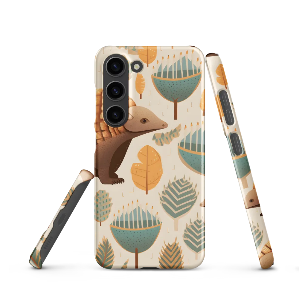 Pangolins in a Whimsical Habitat | Phone Case |  S23 | Snap Case | Matte