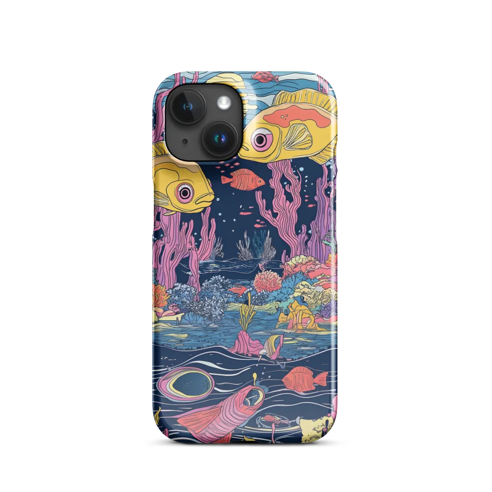 Underwater Dreamscape: A Playful Encounter | Phone Case |  15 | Snap Case | Glossy