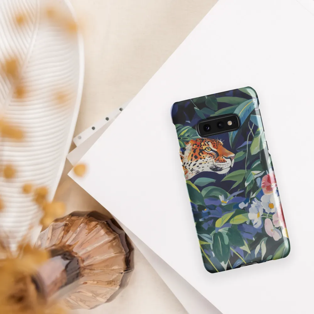 Hidden Majesty: The Jaguar Amongst Tropical Splendor | Phone Case |  S10e | Snap Case | Glossy