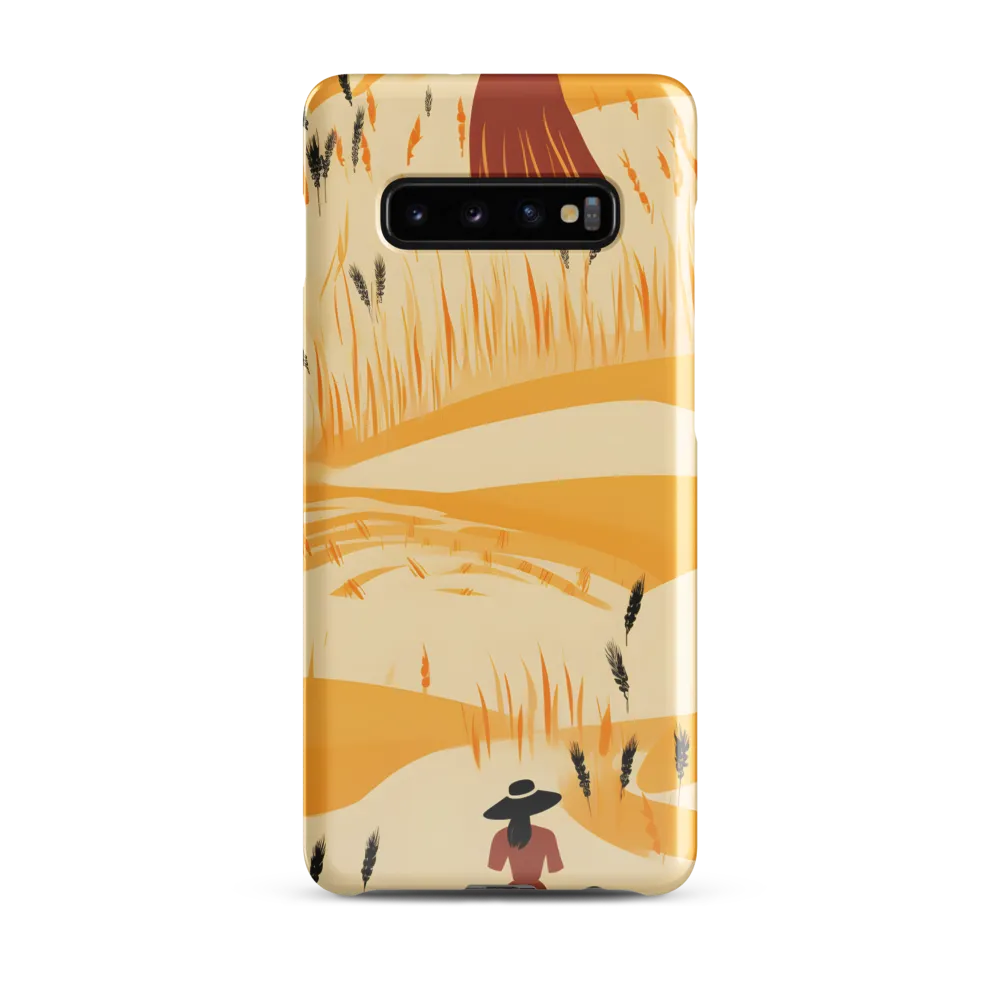 Embracing the Fields: A Floral Journey | Phone Case |  S10 Plus | Snap Case | Glossy